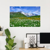Gebirge | Schweizer Alpenfrühling Poster (Heimbüro)