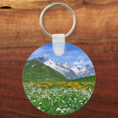 Gebirge | Schweizer Alpenfrühling Schlüsselanhänger (Vorderseite)