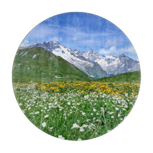 Gebirge Schweizer Alpenfrühling Schneidebrett