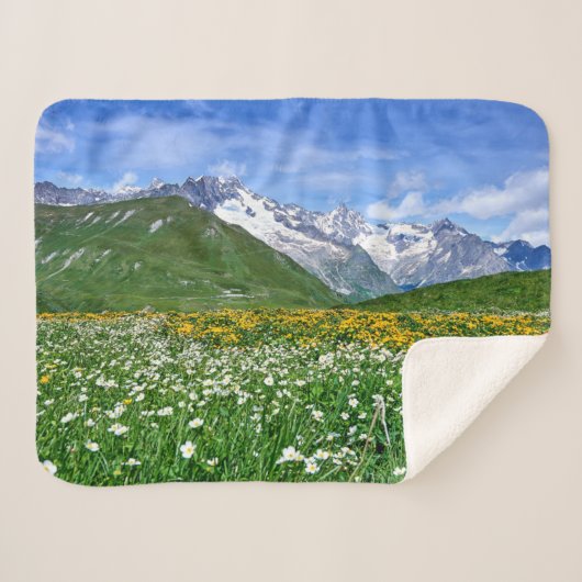 Gebirge | Schweizer Alpenfrühling Sherpadecke (Vorderseite (Horizontal))