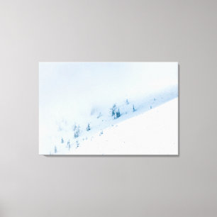 Gebirge: Sonne und Wolken, gefroren Leinwanddruck