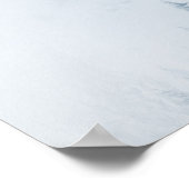 Gebirge: Sonne und Wolken, gefroren Poster (Ecke)