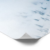 Gebirge: Sonne und Wolken, gefroren Poster (Ecke)