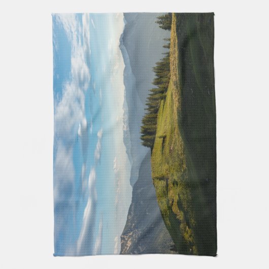 Gebirge | Spitzingsee, Schweizer Alpen Geschirrtuch (Vertikal)