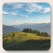 Gebirge | Spitzingsee, Schweizer Alpen Getränkeuntersetzer (Vorderseite)