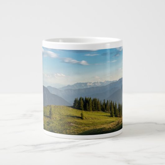 Gebirge | Spitzingsee, Schweizer Alpen Jumbo-Tasse (Vorderseite)