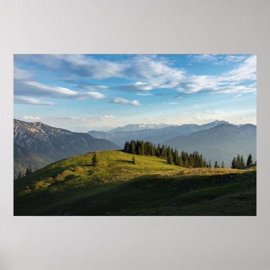 Gebirge | Spitzingsee, Schweizer Alpen Poster (Vorne)