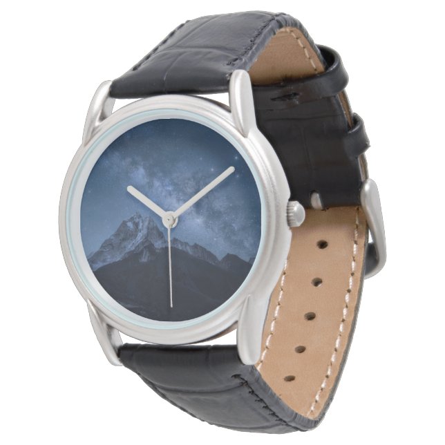 Gebirge | Thamserku-Berg, Nepal Armbanduhr (Schrägansicht)