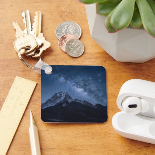 Gebirge | Thamserku-Berg, Nepal Schlüsselanhänger (Schreibtisch)