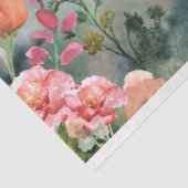 Gebirge und Blume Aquarellbilder Seidenpapier (Ausschnitt)