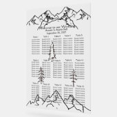 Gebirge und Konturen Hochzeitsstift Acrylschild (Winkel)