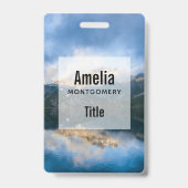 Gebirge und Landschaftliches Foto Ausweis (Rückseite)