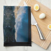 Gebirge und Landschaftliches Foto Geschirrtuch (Viertel Falte)