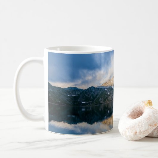Gebirge und Landschaftliches Foto Kaffeetasse (Mit Donut)