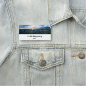 Gebirge und Landschaftliches Foto Namensschild (Beispiel)