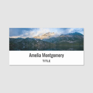 Gebirge und Landschaftliches Foto Namensschild