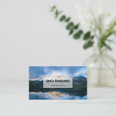 Gebirge und Landschaftliches Foto Visitenkarte (Stehend Vorderseite)