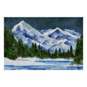 Gebirge und Stream Poster (Vorderseite)