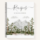 Gebirge und Wälder Kochbuch Rezept Notizblock (Vorderseite)
