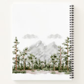 Gebirge und Wälder Kochbuch Rezept Notizblock (Rückseite)