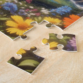 Gebirge und Wildblumen Puzzle (Seite)