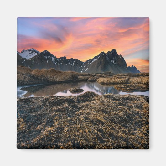 Gebirge | Vesturhorn Mountain Island Magnet (Vorne)