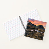 Gebirge | Vesturhorn Mountain Island Notizblock (Innenseite)