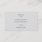 Gebirge Visitenkarte (Rückseite)