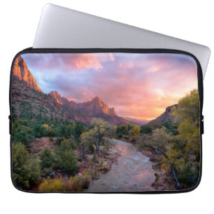 Gebirge Watchman Zion Nathional Park Utah Laptopschutzhülle