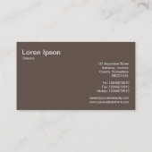 Gebirge - weiß und braun 5e4e44 visitenkarte (Rückseite)