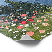 Gebirge Wildblumen Blumenzehen Begrüßungszeichen Poster (Ecke)