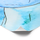 Gebirge zum Klettern Wasserfarben Kunst, Dichtung  Poster (Ecke)