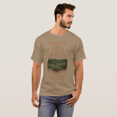 Gebirgiges Kaffeedesign T-Shirt (Vorne ganz)