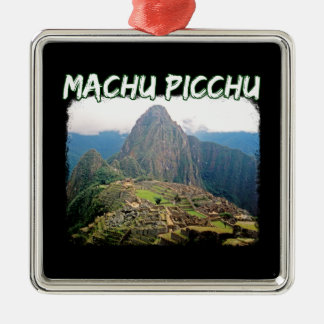 Gebirgsaufstieg Machu Picchu Perus Huayna Picchu Ornament Aus Metall