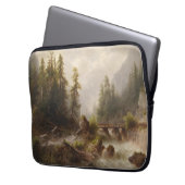Gebirgsbach - Albert Rieger Laptopschutzhülle (Vorderseite Links)