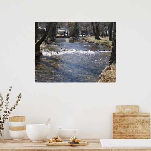 Gebirgsbach Poster (Küche)