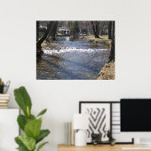 Gebirgsbach Poster (Heimbüro)