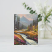 Gebirgsbach Postkarte (Stehend Vorderseite)