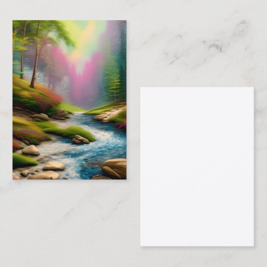 Gebirgsbach Visitenkarte (Vorne/Hinten)
