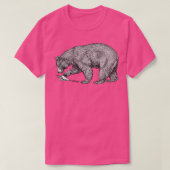 Gebirgsbär schwarz auf weißer Linie Abbildung 150 T-Shirt (Design vorne)