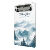 Gebirgsbilder Inspirierend Zitat hinzufügen Mini Klemmbrett (Gewinkelt2)