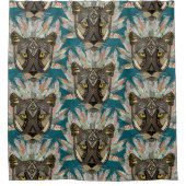 Gebirgsblau Duschvorhang (Vorderseite)