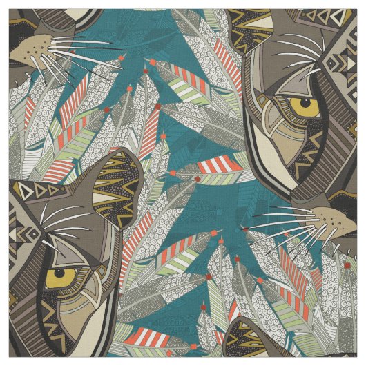 Gebirgsblau Stoff (Muster)