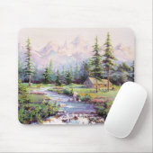 GEBIRGSBlockhaus durch SHARON SHARPE Mousepad (Mit Mouse)