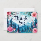 Gebirgsblüte Dankeskarte (Vorderseite)