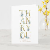 Gebirgsblütengoldbriefe bedankt sich karte (Gelbe Blume)