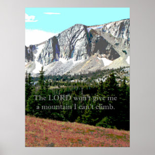 Gebirgschristliche Inspiration Poster