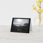 Gebirgsdämmerung gerade eine Anmerkung Karte (Gelbe Blume)