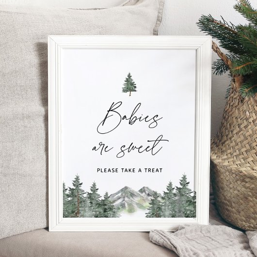 Gebirgsdusche Babys sind süße Leckerei Poster