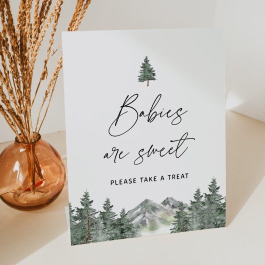 Gebirgsdusche Babys sind süße Leckerei Sockelschild